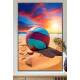 Quadro Decorativo Bola de V�lei na Praia
