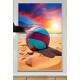 Quadro Decorativo Bola de V�lei na Praia