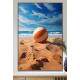 Quadro Decorativo Bola de Volei na Praia