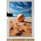 Quadro Decorativo Bola de Volei na Praia