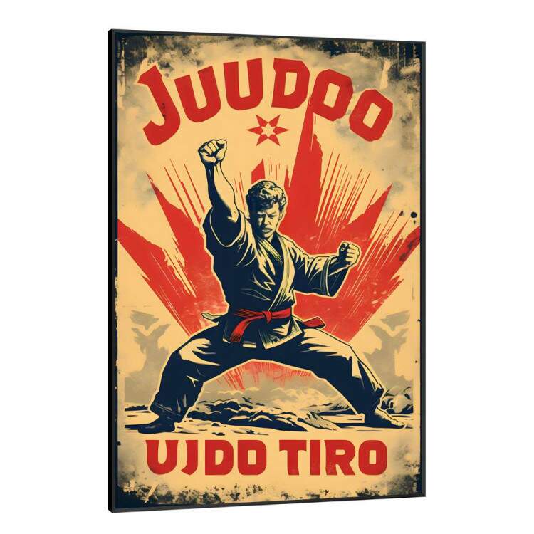 Quadro Decorativo Lutador de Jud