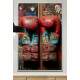 Quadro Decorativo Luvas de Boxe com efeitos Escritos