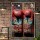 Quadro Decorativo Luvas de Boxe com efeitos Escritos