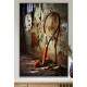 Quadro Decorativo Raquete de T�nis ao Lado de Uma Parede