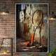 Quadro Decorativo Raquete de T�nis ao Lado de Uma Parede