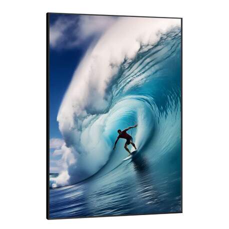 Quadro Decorativo Surfista na Onda