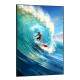 Quadro Decorativo Surfista na Onda com Estilo Cartoon