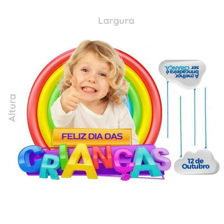 Adesivo de Parede Para Vitrine Dia Das Crianas A Melhor Brincadeira  Ser Criana