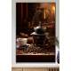 Quadro Decorativo X�cara de Caf� Com Gr�os Torrados 4