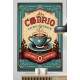 Quadro Decorativo X�cara de Caf� Retr� com Gr�os 4