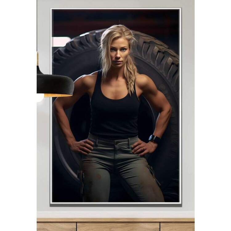 Quadro Decorativo Cross Fit Feminino