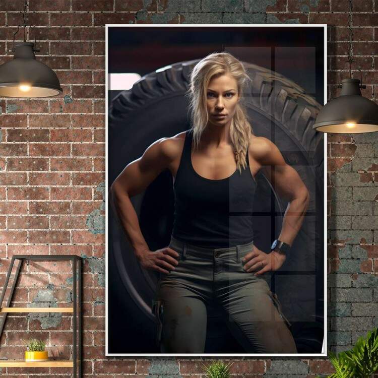 Quadro Decorativo Cross Fit Feminino