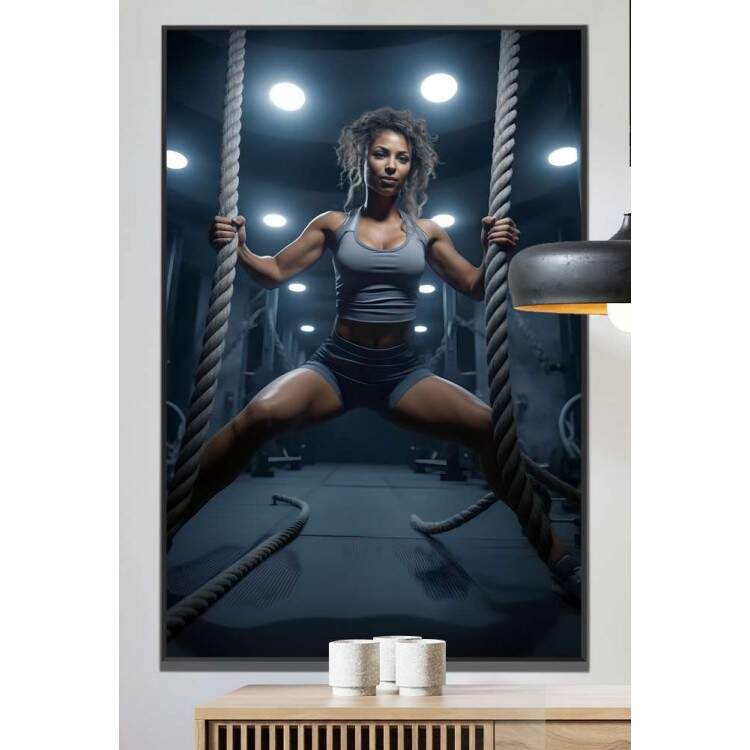 Quadro Decorativo Cross Fit Feminino 2