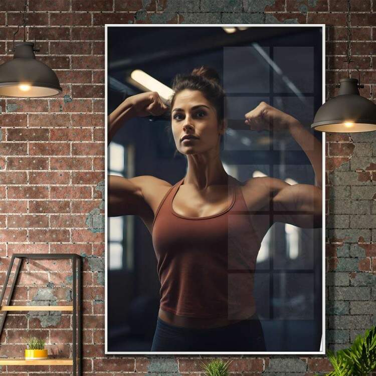 Quadro Decorativo Cross Fit Feminino 4