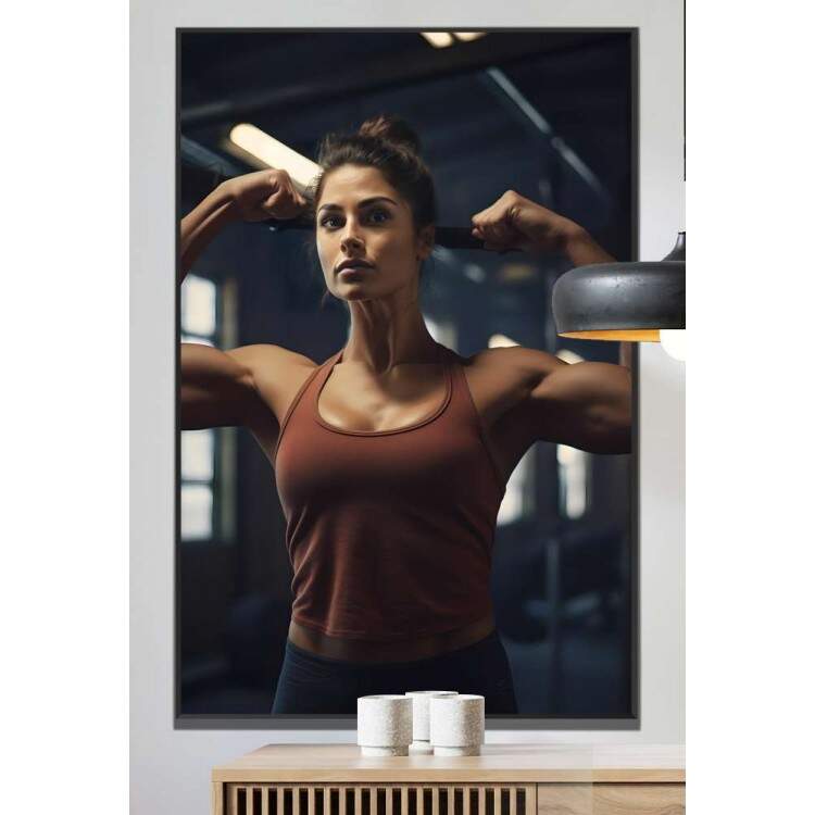 Quadro Decorativo Cross Fit Feminino 4