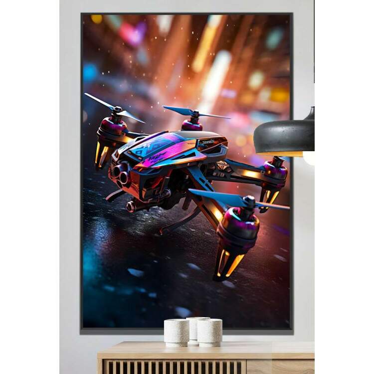 Quadro Decorativo Drone Voando