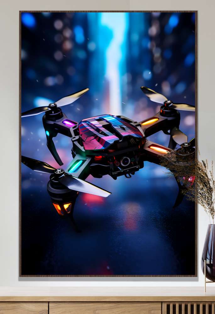 Quadro Decorativo Drone Voando 3