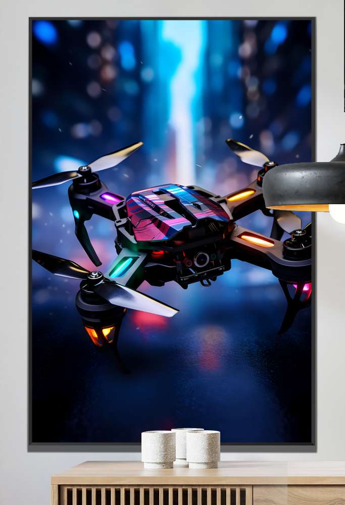 Quadro Decorativo Drone Voando 3