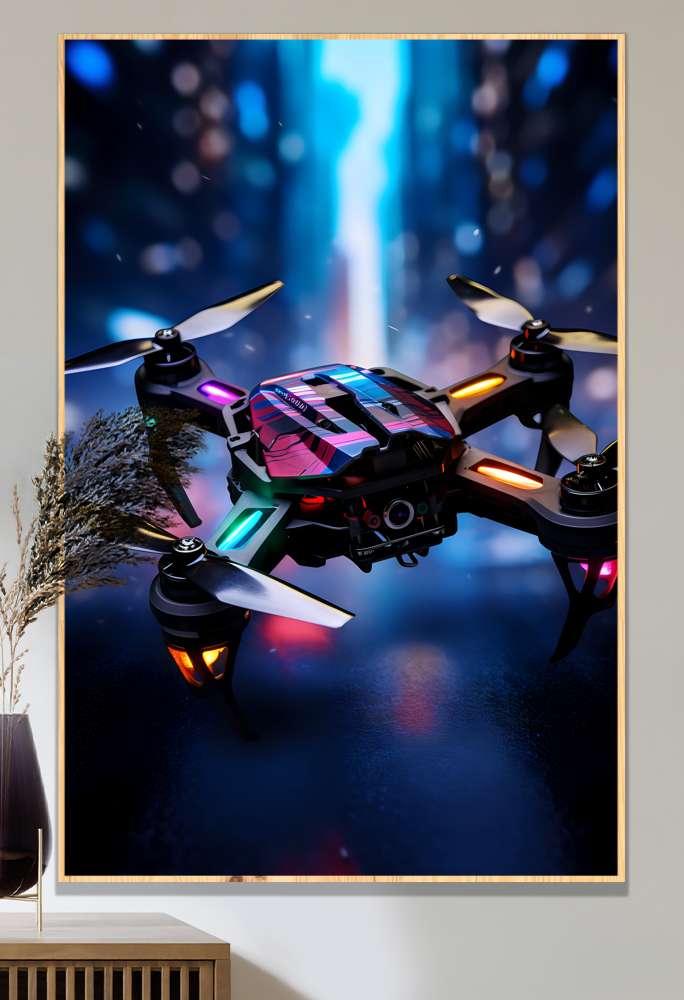 Quadro Decorativo Drone Voando 3