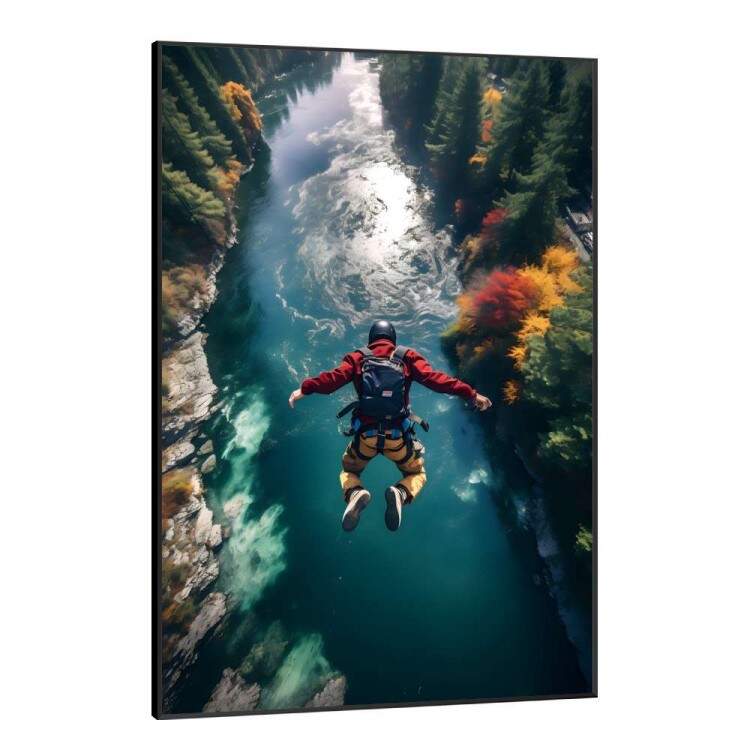 Quadro Decorativo Esportes Salto de Paraquedas