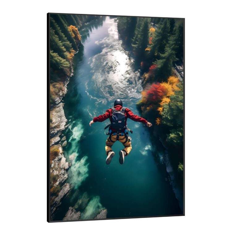 Quadro Decorativo Esportes Salto de Paraquedas