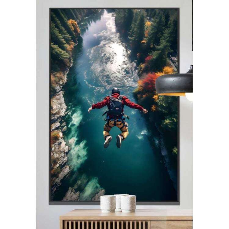 Quadro Decorativo Esportes Salto de Paraquedas