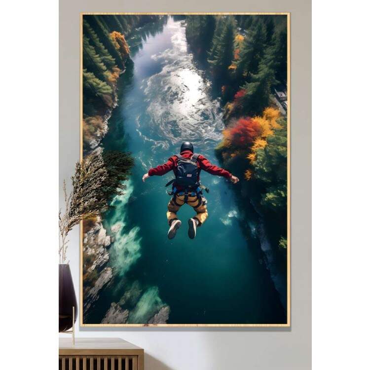 Quadro Decorativo Esportes Salto de Paraquedas