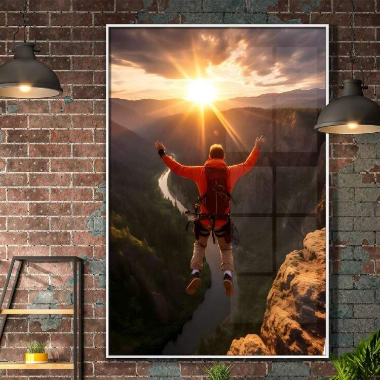Quadro Decorativo Esportes Salto de Paraquedas 2