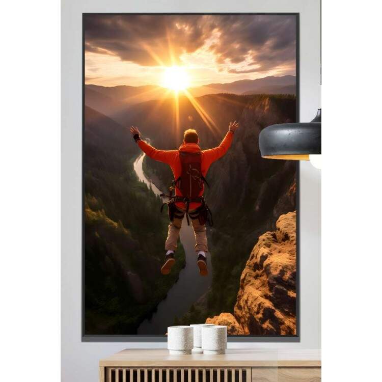 Quadro Decorativo Esportes Salto de Paraquedas 2