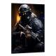Quadro Decorativo Soldado com Arma