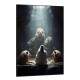 Quadro Decorativo Jesus Cristo e Le�es Sendo Iluminados