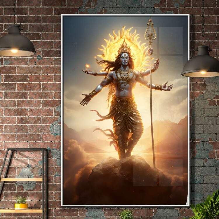 Quadro Decorativo Deus Shiva Hindusmo