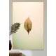 Quadro Decorativo Arte Minimalista Folha Seca Fundo Claro