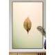 Quadro Decorativo Arte Minimalista Folha Seca Fundo Claro