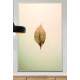 Quadro Decorativo Arte Minimalista Folha Seca Fundo Claro