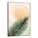 Quadro Decorativo Folha de Palmeira Tons de Laranja Pastel Boho