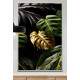 Quadro Decorativo Folhas de Monstera Dourada com Gotas de �gua