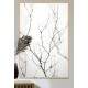 Quadro Decorativo Galho Com Folhas Secas Com Fundo Emba�ado