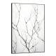 Quadro Decorativo Galho Com Folhas Secas Com Fundo Emba�ado