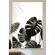 Quadro Decorativo Plantas Esverdeadas Fundo Branco