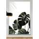 Quadro Decorativo Plantas Esverdeadas Fundo Branco