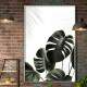 Quadro Decorativo Plantas Esverdeadas Fundo Branco