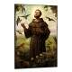 Quadro Decorativo Santo Ant�nio com Fundo de Natureza