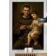Quadro Decorativo Santo Ant�nio com Crian�a no Colo