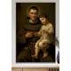 Quadro Decorativo Santo Ant�nio com Crian�a no Colo