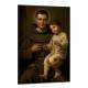 Quadro Decorativo Santo Ant�nio com Crian�a no Colo