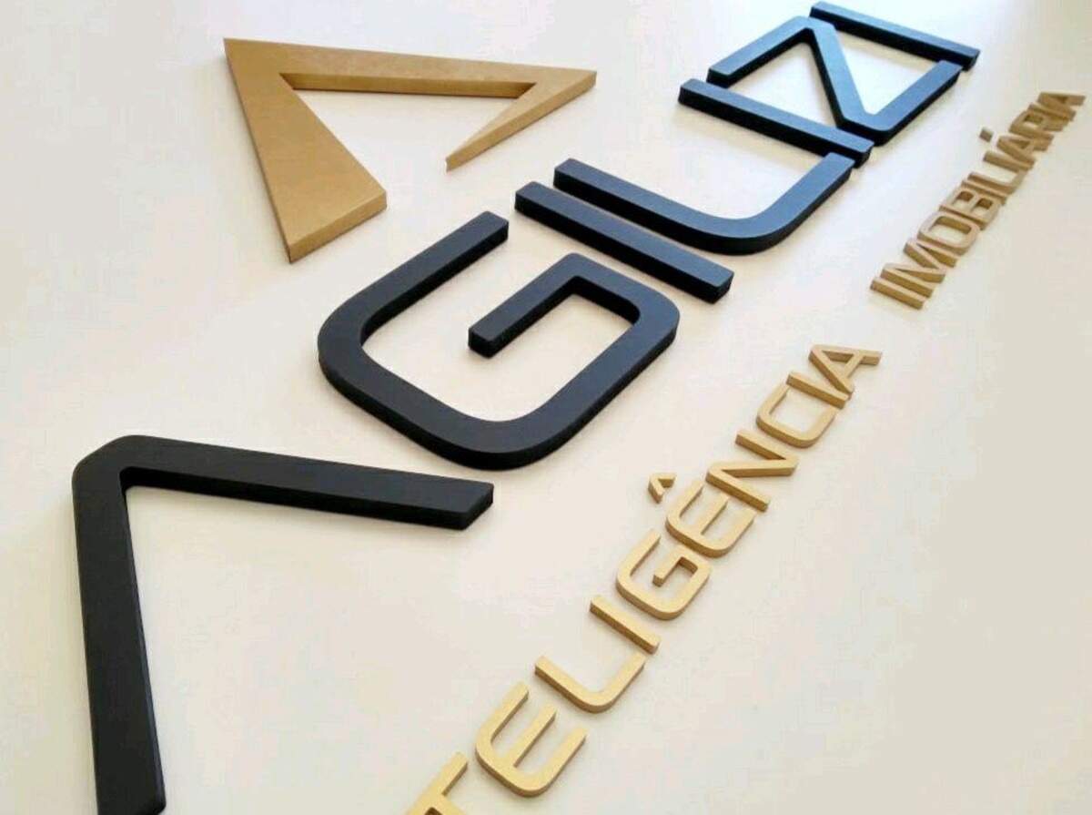 Logo Personalizado 3D Para Parede - Madeira com Pintura MF