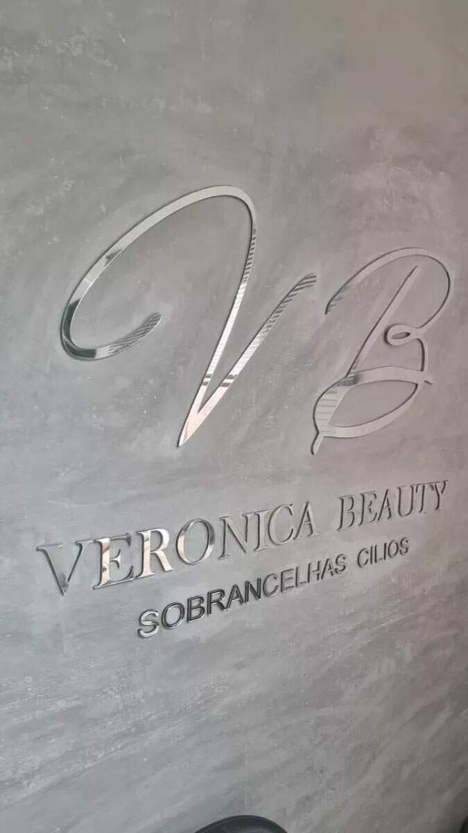 Logo Personalizado 3D Para Parede - Madeira com Espelho MF