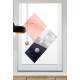 Quadro Decorativo Geom�trico Arte Abstrata Fundo Branco Estilo M�rmore