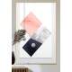 Quadro Decorativo Geom�trico Arte Abstrata Fundo Branco Estilo M�rmore